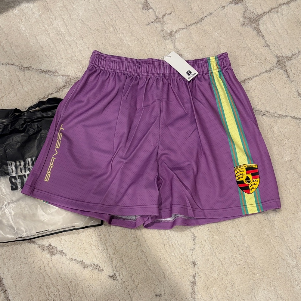 Bravest Studios Purple Ferrari Shorts